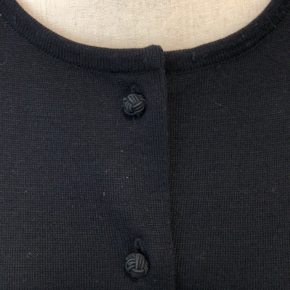 Susan Bristol VTG sweater pleated skirt set holiday  with floral red black SZ 10 - Picture 7 of 16